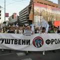 Protest Društvenog fronta na Slaviji: Sprečiti privatizaciju Javnih preduzeća