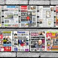 Naslovne strane današnjih novina: Prelistavanje štampe za sredu, 4. oktobar 2023. godine