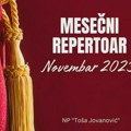 Repertoar NP „Toša Jovanović” za novembar 2023. Zrenjanin - NP "Toša Jovanović"