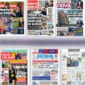 Naslovne strane sutrašnjih novina: Prelistavanje štampe za subotu, 15. novembar 2025. godine