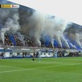 Spektakl u Pazaru: Navijači pirotehnikom "ofarbali" ceo stadion u plavo-belo pred meč sa Čukaričkim