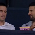 VIDEO Novak je uspeo, stigao na meč Partizana i ludo se zabavlja
