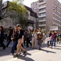 Manja grupa studenata u blokadi održala protestnu šetnju u Beogradu