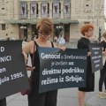 Žene u crnom na Trgu Republike povodom 31. godišnjice genocida u Srebrenici