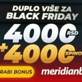 Duplo više za Black Friday - Preuzmi 4.000 DINARA i 4.000 SPINOVA!