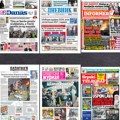 Naslovne strane sutrašnjih novina: Prelistavanje štampe za subotu, 14. jun 2025. godine