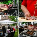 Ispred Crkve Svetog Marka na ražnju ispečen vo od 610 kila za Markovdan! Ljudi i deca posle liturgije svratili da probaju…