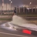 Zbog otvaranja hidranta kod turbo kružnog toka i velikog isticanja vode, moguće oscilacije pritiska