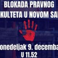 Blokada Pravnog fakulteta u Novom Sadu 9. decembra