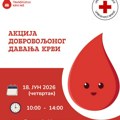 Crveni krst Vranja organizuje akciju dobrovoljnog davanja krvi 18. juna