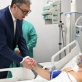 Prve fotografije povređenog žandarma Miloša kog je ranio terorista: Obišao ga predsednik Vučić