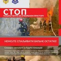 Grad Leskovac i MUP apeluju da ne palite vatru na otvorenom, kazne i do milion dinara