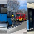 (Video) Dva požara na gradskim autobusima u razmaku od nekoliko minuta! Gorele kočnice, vatrogasci intervenisali