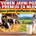 Raspisan javni poziv za premiju za mleko: poljoprivrednici mogu da podnesu zahteve do 19. novembra