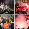 Slavlje pristalica Studentske liste: Kolone automobila prolaze Beogradom, saobraćaj na Slaviji obustavljen (foto)