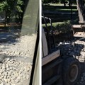 Gužva od Mosta na Adi prema Drajzerovoj, iako je ulica rekonstruisana: Sada se radi se deo oko parka