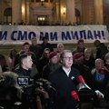Skup podrške ranjenom u napadu ispred Skupštine Srbije, prisustvuje i Vučić