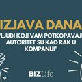 Izjava dana: „Ljudi koji vam potkopavaju autoritet su kao rak u kompaniji“