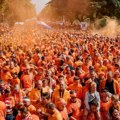 Evropsko prvenstvo u fudbalu 2024: Navijačka žurka Holanđana u Hamburgu, narandžasta reka se slivala do stadiona