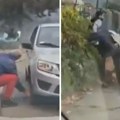 Hit snimak u noći izbora! Pančevac zapalio mreže: Pumpa gumu dok oko njega sevaju pesnice