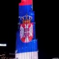 Burdž Kalifa u Dubaiju u bojama srpske zastave, Vučić: Hvala, dragi prijatelji
