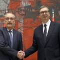 Predsednik Švajcarske u poseti Srbiji: Priređen doček ispred Palate Srbija, u toku sastanak s Vučićem