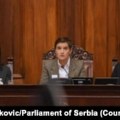 Glasanje o nepoverenju Vladi Srbije nije zakazano zbog falsifikovanog potpisa, izjavila Brnabić