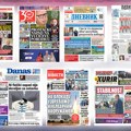 Naslovne strane sutrašnjih novina: Prelistavanje štampe za sredu, 30. septembar 2026. godine