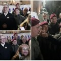 (Foto) skup podrške ispred Skupštine Vučić: Hvala Milanu, hvala svima vama na doprinosu u borbi za slobodu Srbije