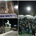 U znak podrške muškarcu ranjenom u napadu građani se okupljaju ispred skupštine Srbije Stigao i Vučić!