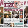 U novinama „Nova“ za vikend čitajte: „Manjine tas na vagi – jedni jure mandate za pomoć Vučiću, dve stranke tipuju na…