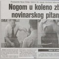 „Nogom u koleno“: Kako je Velja Ilić pre 20 godina reagovao na pitanje novinara televizije Apolo?