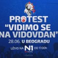 Protest “Vidimo se na Vidovdan” u Beogradu uživo na N1 od 17h