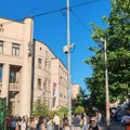 (Foto) Požar na Pravnom fakultetu u Beogradu, studenti hitno evakuisani