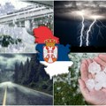 Srbiju pogađa novi talas nestabilnosti Popaljeni meteoalarmi: stižu pljuskovi, grad i jaki vetrovi