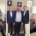 Gradonačelnik Leskovca na sastanku sa rukovodstvom Fudbalskog saveza Srbije