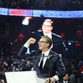 Počeo skup SNS u Areni Ispred objekta zastave i baloni, unutra veliki broj građana: Obraća se Vučić (foto, video)