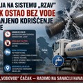Havarija na sistemu „Rzav”: Čačak ostao bez vode, zabranjeno korišćenje za piće
