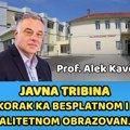Tribina „Korak ka besplatnom i kvalitetnom obrazovanju“ sa Alekom Kavčićem u OŠ „Živadinka Divac“