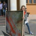 I likovni umetnici pridružuju se protestu ispred Ministarstva kulture