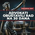 Advokatska komora Srbije i njeni članovi doneli odluku o obustavi rada na još 30 dana! Advokatska komora Srbije