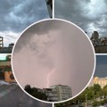 Smračilo se u sekundi: Oluja se spustila nad Beograd, Jaka kiša i vetar prave haos: Očekuje se potop! (foto/video)