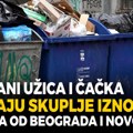 Građani Užica i Čačka plaćaju skuplje iznošenje otpada od Beograda i Novog Sada