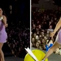 Ludilo u Trebinju! Ceca u visokim štiklama i miniću "pimpovala" balone na bini, publika u transu