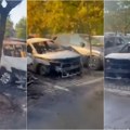 U požaru na Novom Beogradu uništeno i oštećeno deset automobila