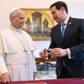 Rubio kod pape Lava XIV, slede susreti sa Parolinom, Tajanijem, Krozetom i Meloni
