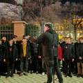 FOTO, VIDEO Održana Svetosavska akademija ispred Jovine gimnazije