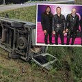 Prevrnuo se kombi Amadeus benda: Svi članovi se nalazili unutra, prve slike s mesta nesreće
