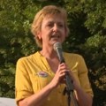 Biljana Stojković na protestu u Rumi: Ova borba će biti gotova uskoro, Vučić ne može da se izbori sa nama