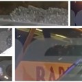 Jezive slike kamenovanog autobusa punog srpskih turista u Grčkoj Srča i kamenčuge svuda po vozilu (foto/video)